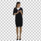 Young businesswoman using mobile phone, Alpha Channel - VideoHive Item for Sale