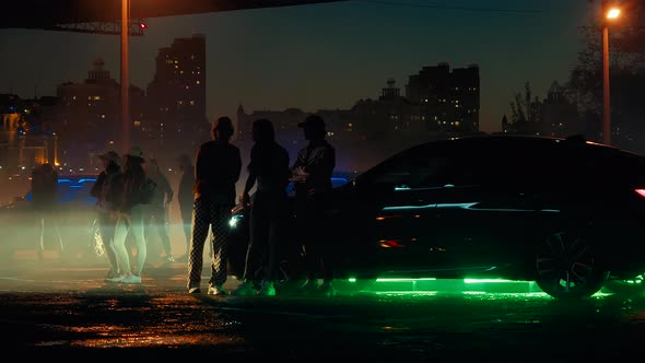 Street Racers In The Night City