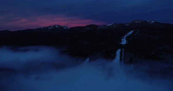 Aerial view of mountain landscape, Cavle, Istria, Croatia.