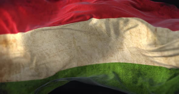 Hungary Vintage Flag