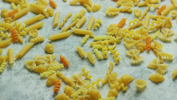 Different Macaroni Laid in Disorder