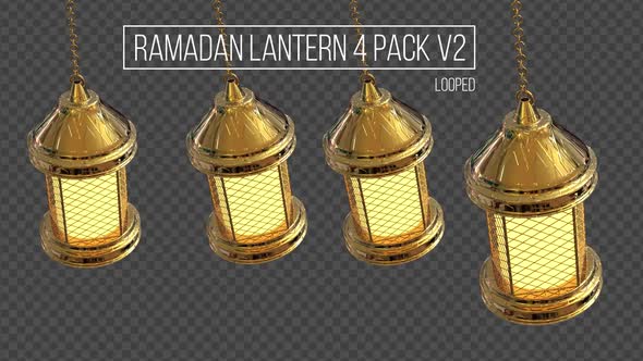 Ramadan Lantern 4 Pack V2
