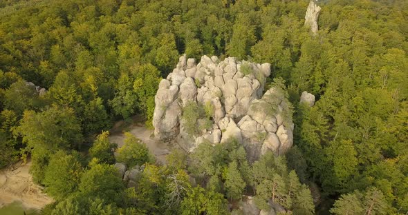 Dovbush Rocks in Bubnyshche - a Legendary Place, the Ancient Cave Monastery in Fantastic Boulders