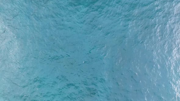 Awesome sea texture aerial view 4 K Turkey Alanya