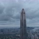 Aerial footage of Exterior of modern office building of ping an finance center in shenzhen city,Chin - VideoHive Item for Sale