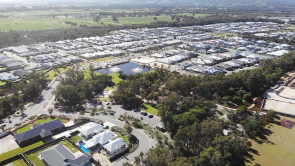 Aerial View of Houses in Australia.