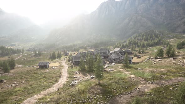 Beautiful Old Houses in the Mountains