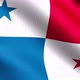Seamless Loop 4K VDO. Panama national flag blowing in the wind isolated - VideoHive Item for Sale