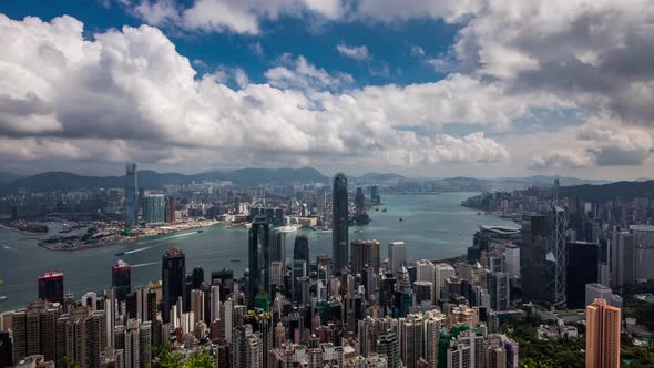 Timelapse of Hong Kong city,China