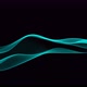 Cyan Color Digital Particle Line Wave Animation - VideoHive Item for Sale