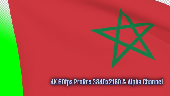 Moroccan waving flag transition