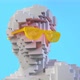 Michelangelo's David statue voxel effect - VideoHive Item for Sale