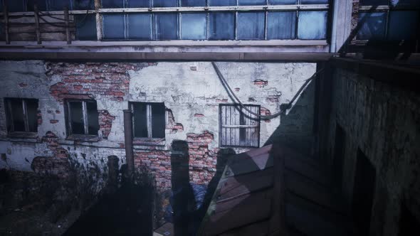 Ruins of a Very Heavily Polluted Industrial Factory alt