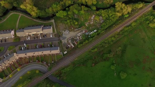 Irish houses and green nature in Westport, Lifestyle in Ireland	