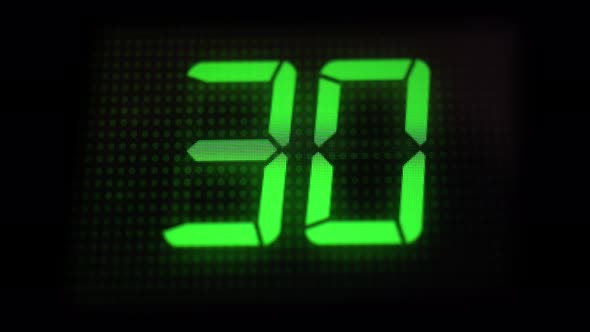 Green Digital Timer