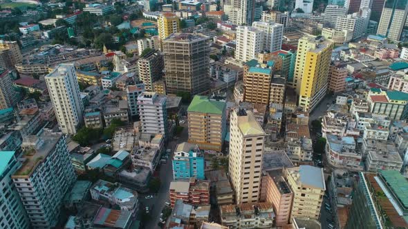 aerial view of the city of dar es salaam
