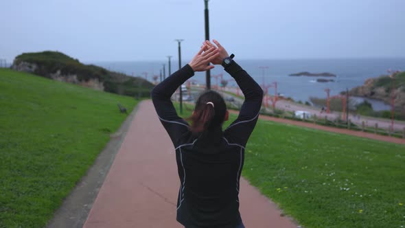 The Girl is Engaged in Outdoor Sports