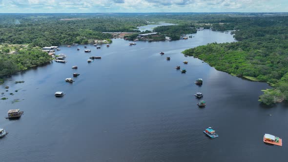 Stunning landscape of Amazon Forest at Amazonas State Brazil.