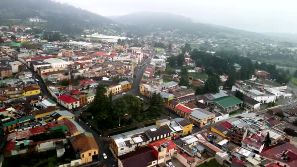 Aerial view of Downtown El oro in Mexico
