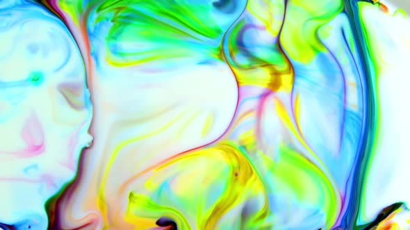 Abstract Colorful Sacral Liquid Waves Texture 413