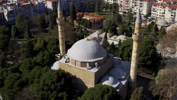 Mosque And City Aerial View 11 alt