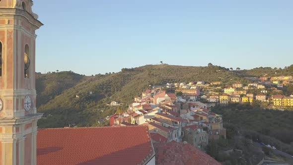 Civezza Aerial Church Tower