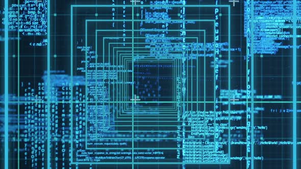 Digital generated video of concentric lines  alt