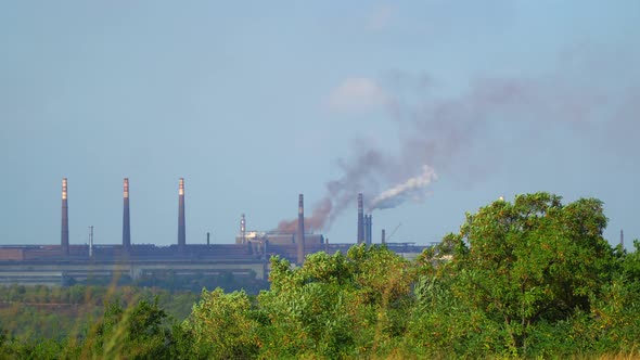 Smoke From the Pipes Metallurgical Plant