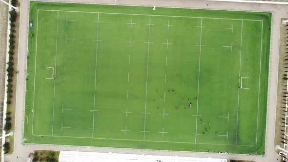 Rugby stadium aerial