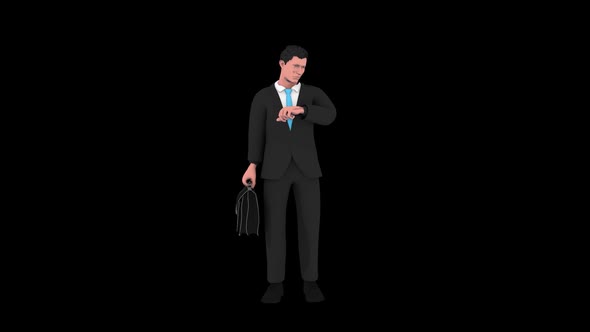 3D Sketch Businessman