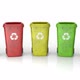 Multi-colored Plastic Waste Bins Stacked in Circle Around Camera - VideoHive Item for Sale