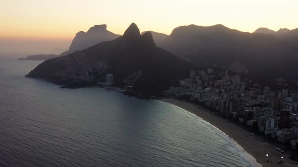 Sunset at Ipanema beach - RIO DE JANEIRO - BRAZIL