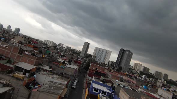 Panoramic Aerial View of Mexico City