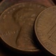 Rotating stock footage shot of American pennies (coin - $0.01) - MONEY 0183 - VideoHive Item for Sale