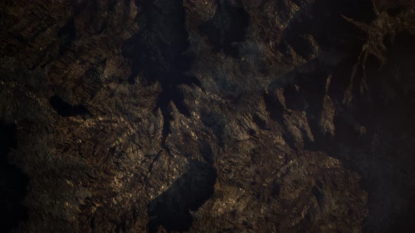 Top Erial View of the Red Rock Canyon