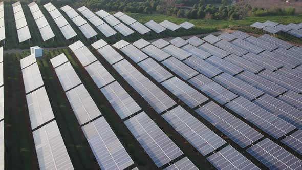 Solar power station in montain