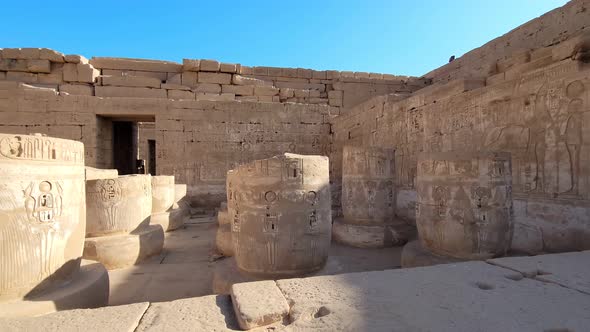 Temple of Medinet Habu. Egypt, Luxor.