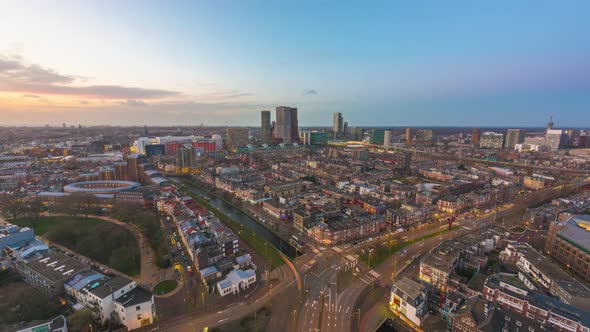 The Hague, Netherlands Skyline Time Lapse