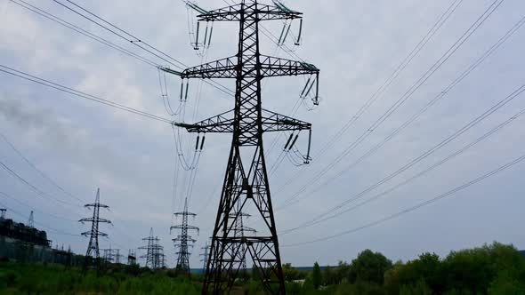 Power line of the electric wires