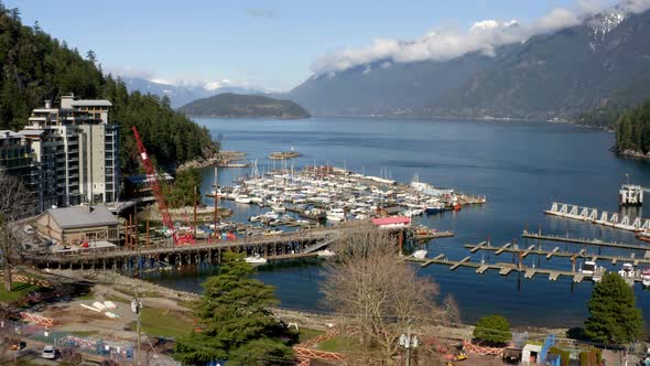 Boatyard And Sea Safari Of Sewell's Marina In Horseshoe Bay, British Columbia, West Vancouver, Canad