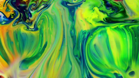 Abstract Colorful Sacral Liquid Waves Texture 829
