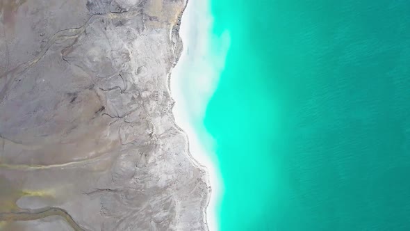 Blue Lake - Turquoise Toxic Lake. The lake was established on the site of the former brown coal mine