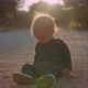 Cute Baby Boy Playing on Playground at Sunset - VideoHive Item for Sale