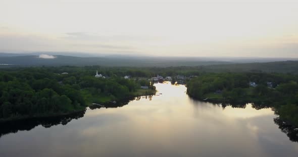 Small Town Aerials of Lake Hebron, Maine