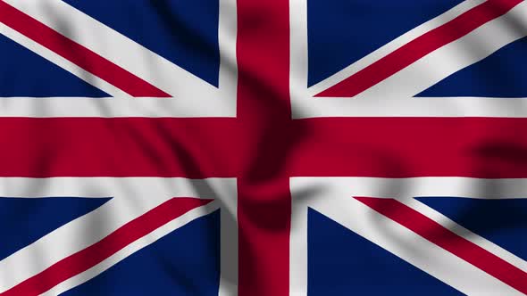 United Kingdom Flag Animation Loop Background