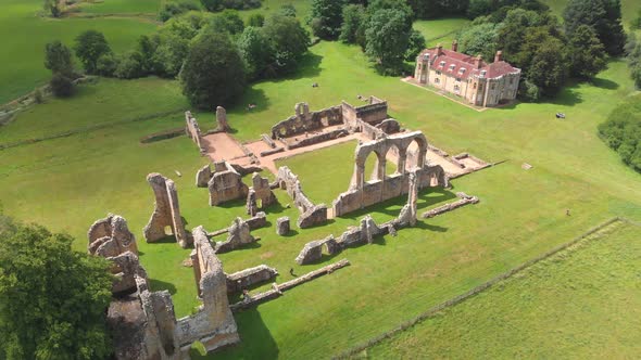 Ruins of Bayham Abbey, East Sussex, England, UK