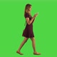 Young Woman Walking and Taking a Selfie - VideoHive Item for Sale
