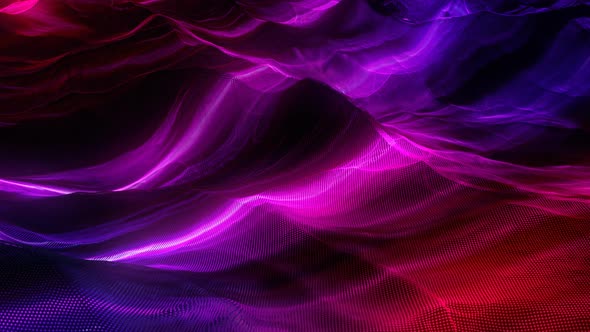 Futuristic Colorful  Glowing Particle Shape Flowing Backdrop