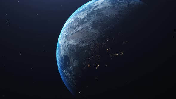 View to Earth from Space Footage Wallpaper Background