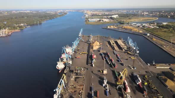 Port aerial view